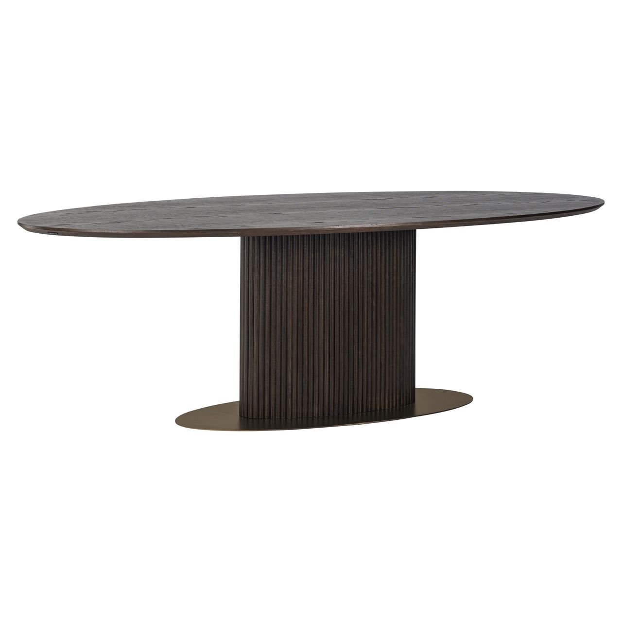 Eettafel Luxor brown oval 300