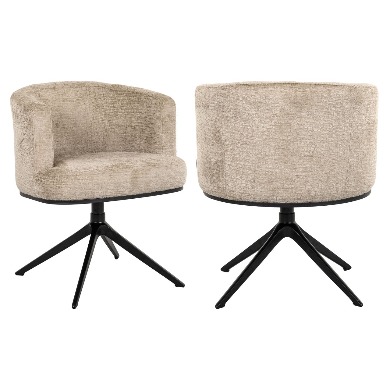 Eetkamerstoel Cheyenne desert fusion swivel fire retardant