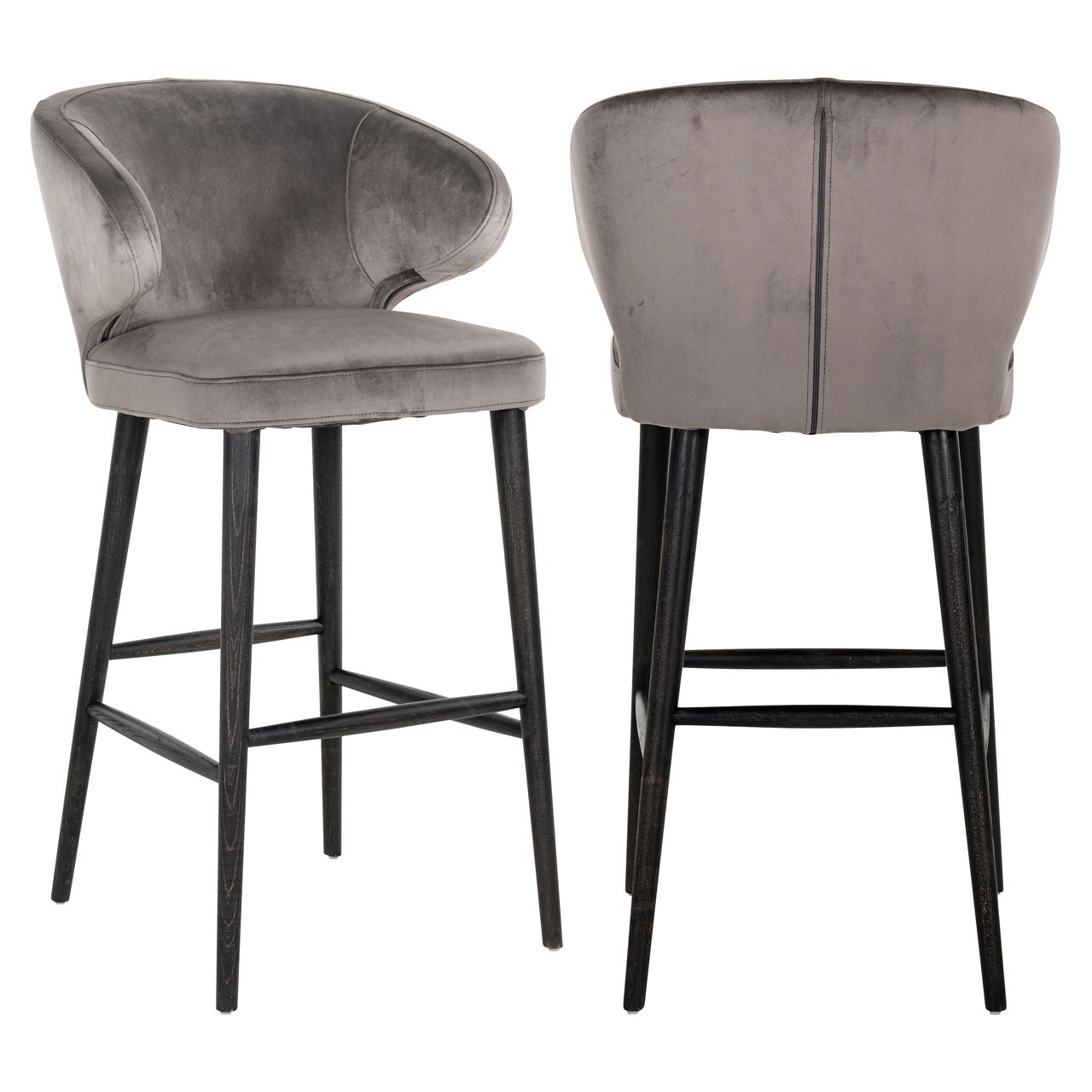 Barstoel Indigo stone velvet