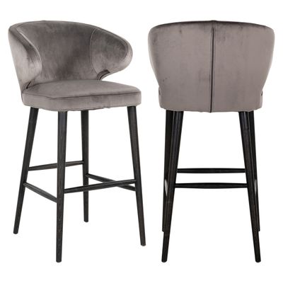 Barstoel Indigo stone velvet