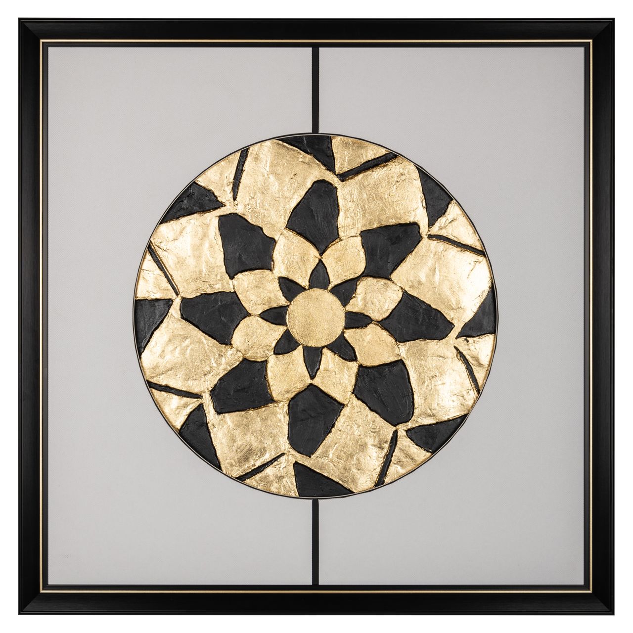 Wall art Sun black/gold