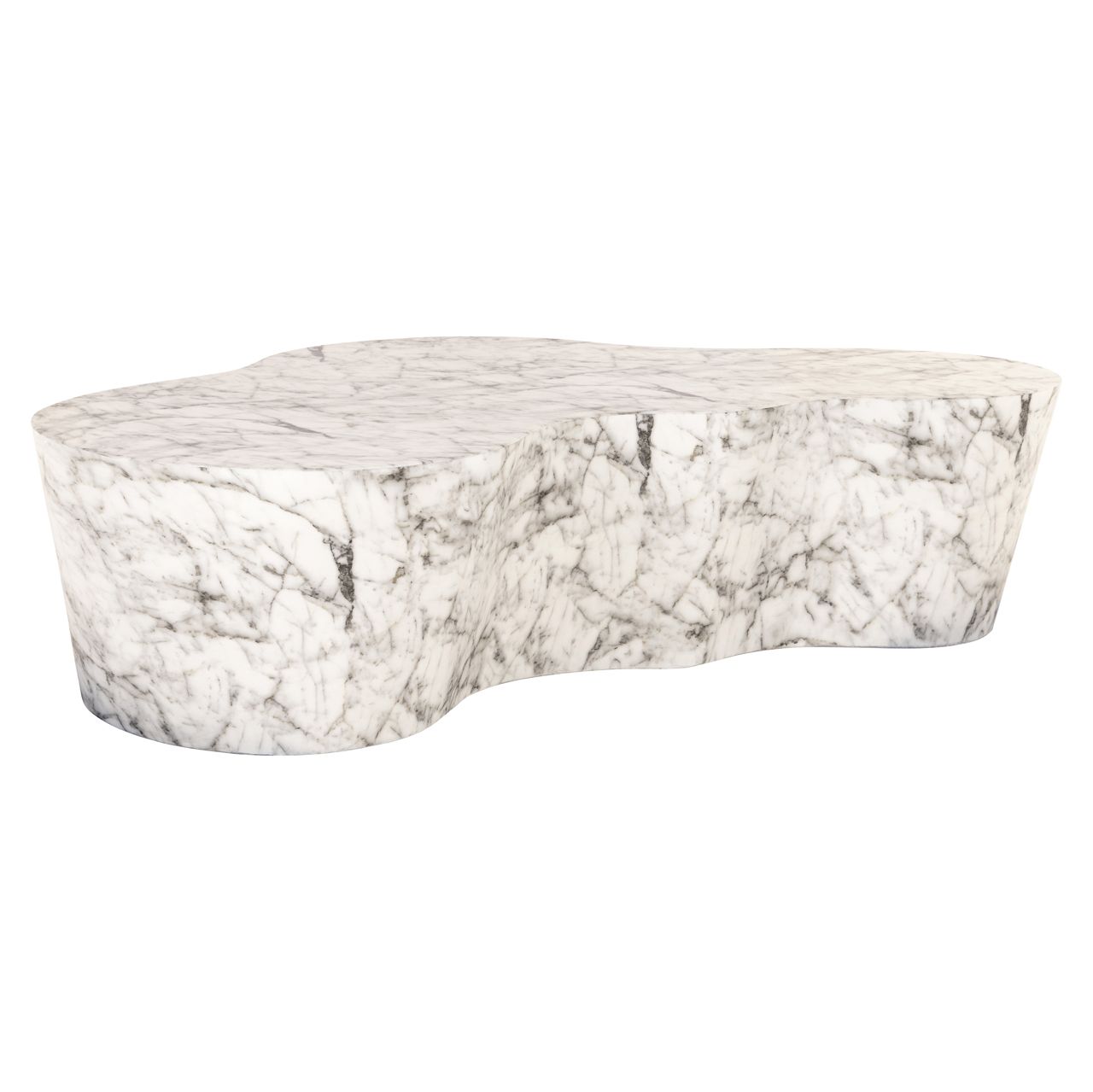 Buiten salontafel Rockyard white marble look