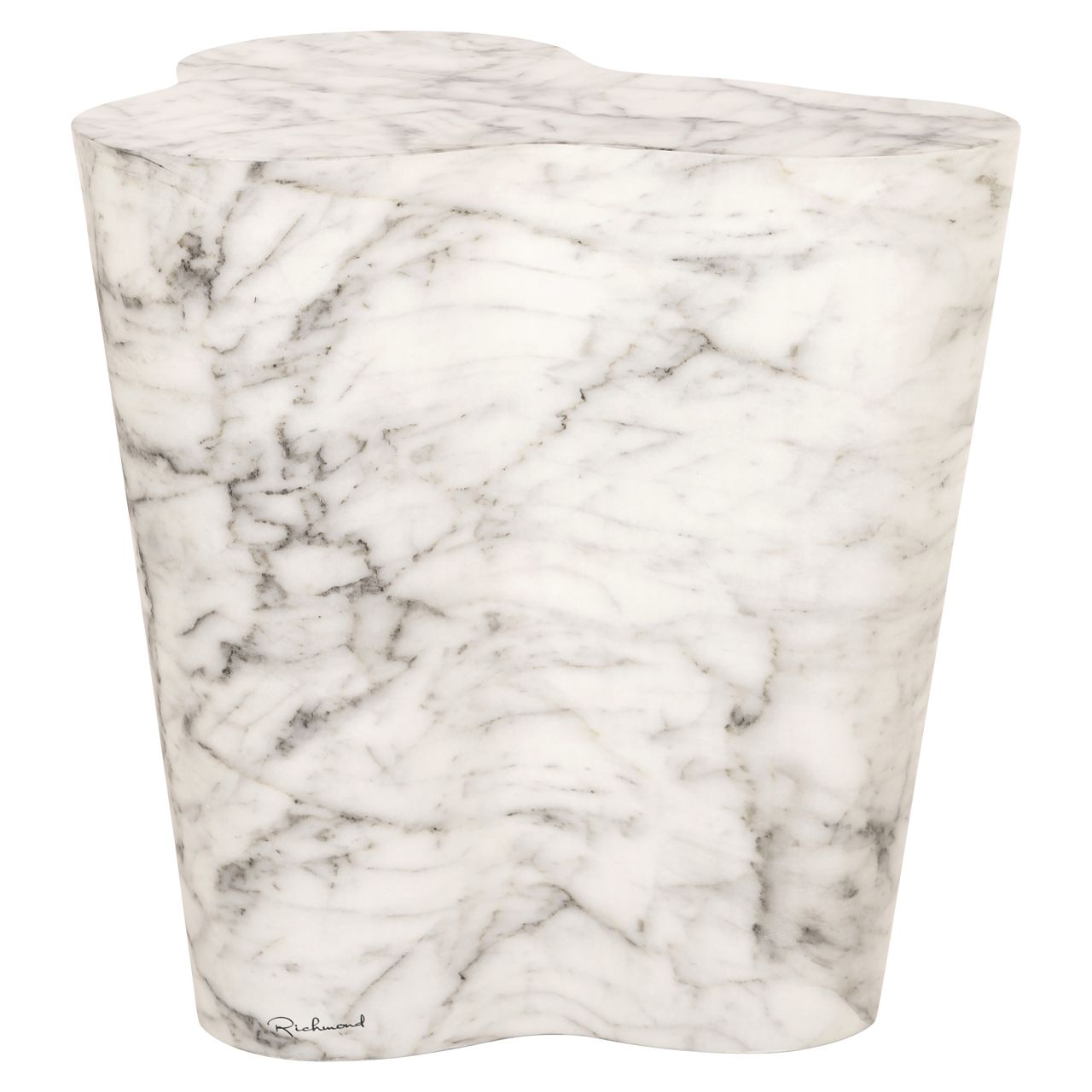 Outdoor bijzettafel Rockyard white marble look