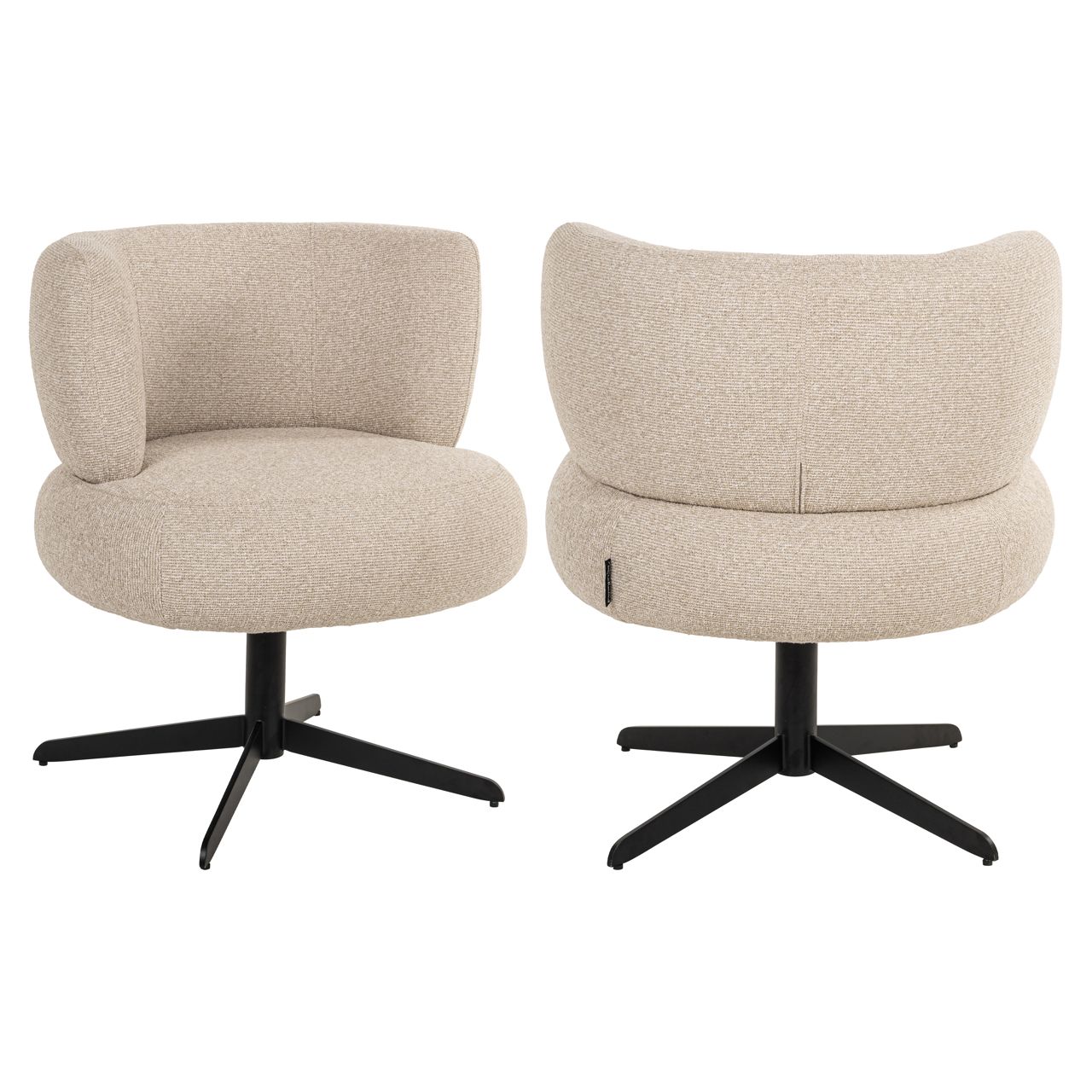 Eetkamerstoel Alexis biscotti swivel