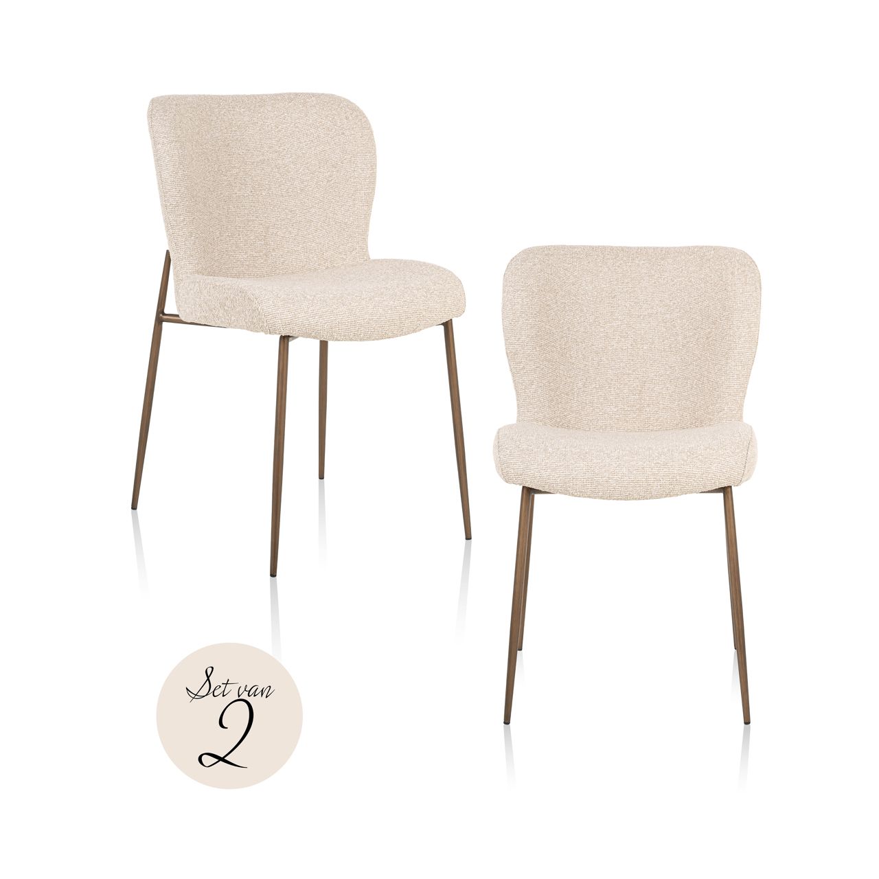 Eetkamerstoel Odarby biscotti (Set of 2)