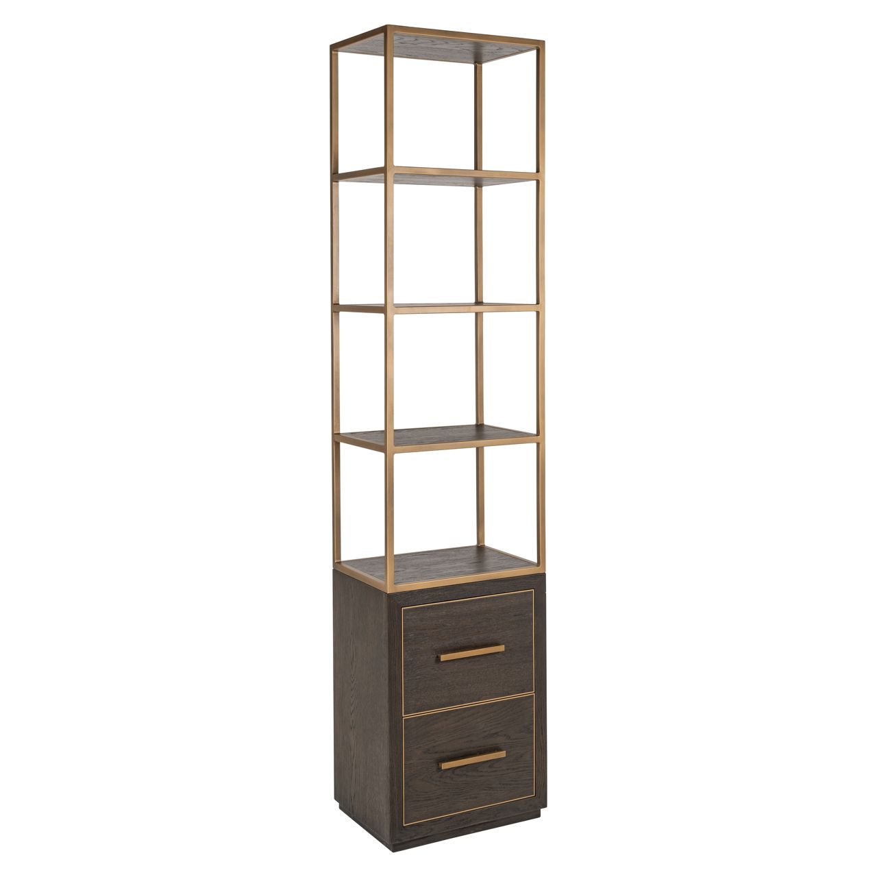 Wandkast Carter brown small 2-drawers
