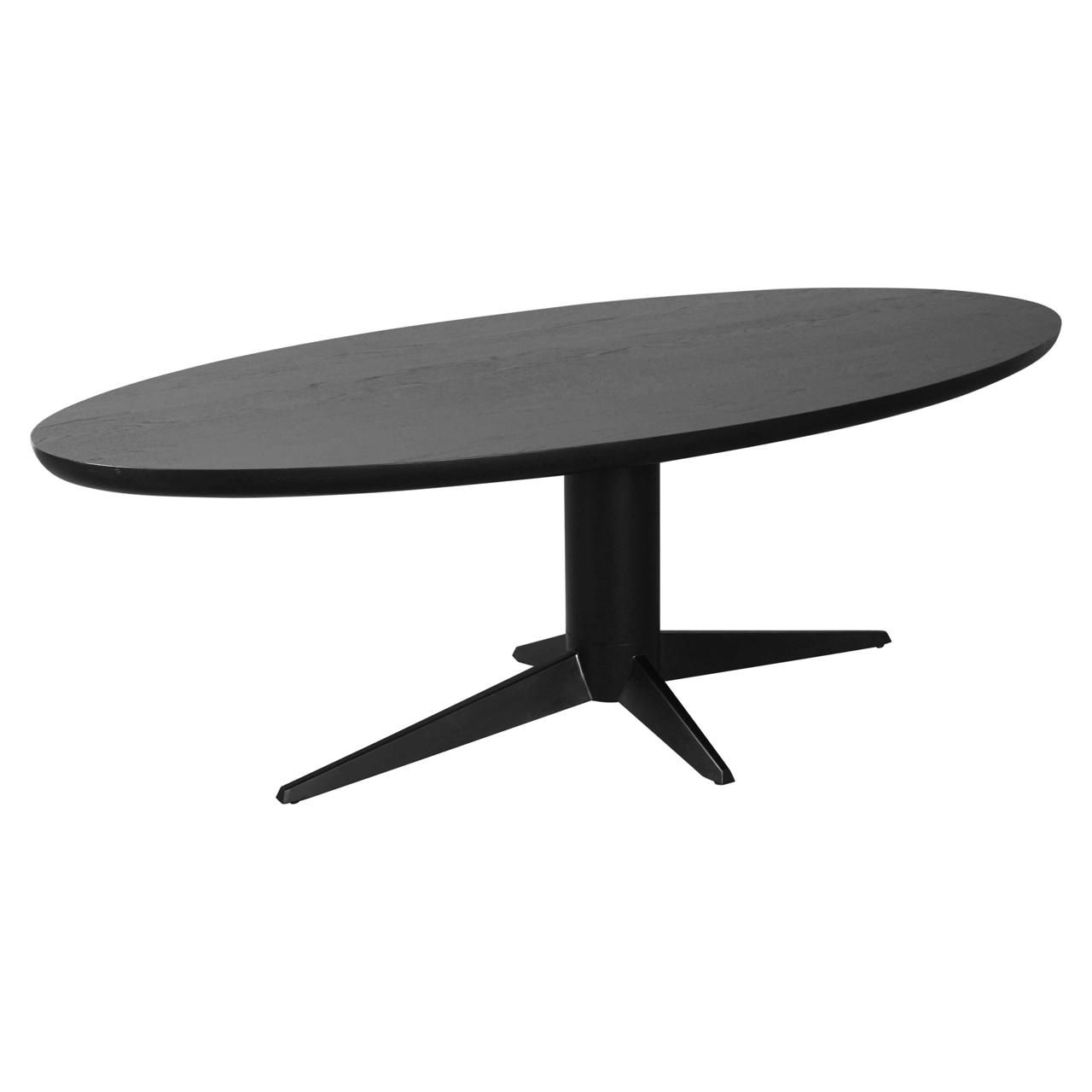 Eettafel Rayford black oval 230
