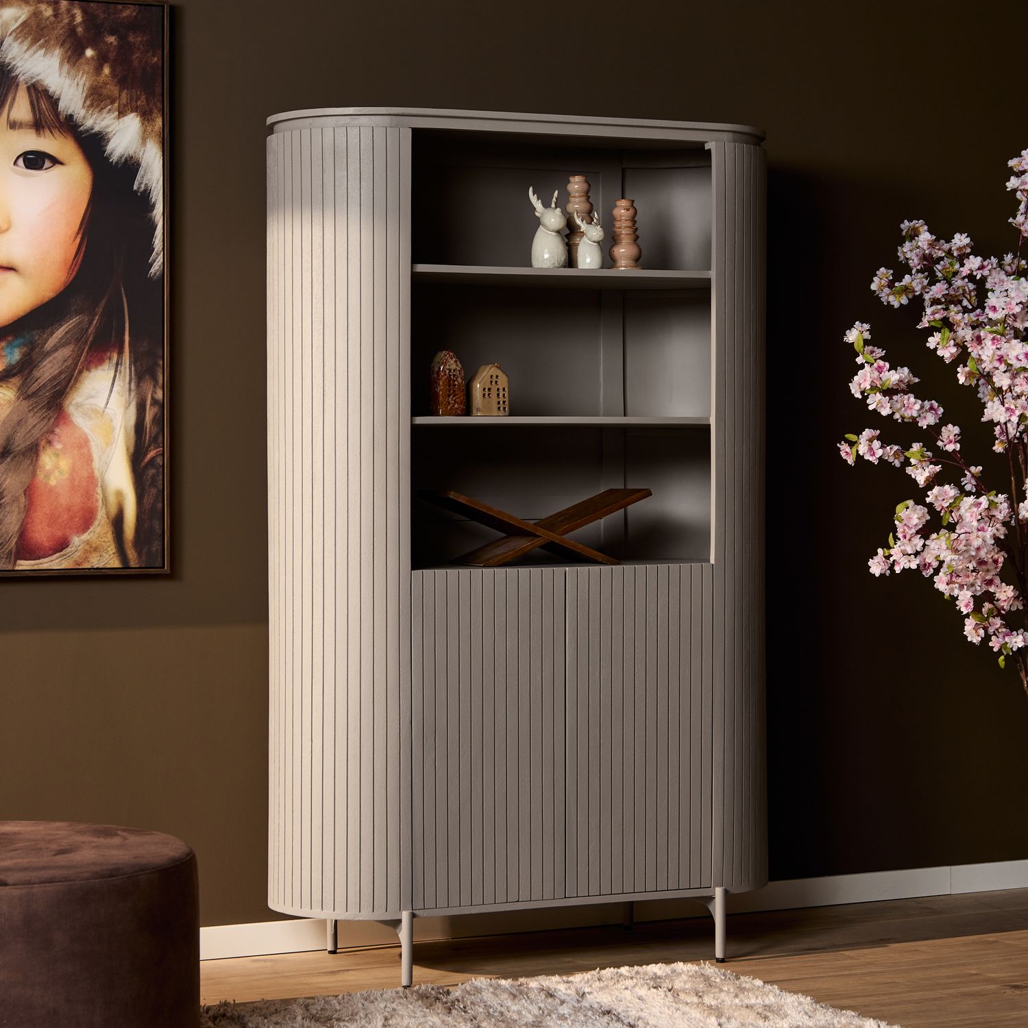 Wandkast Solana | 115 cm | Taupe