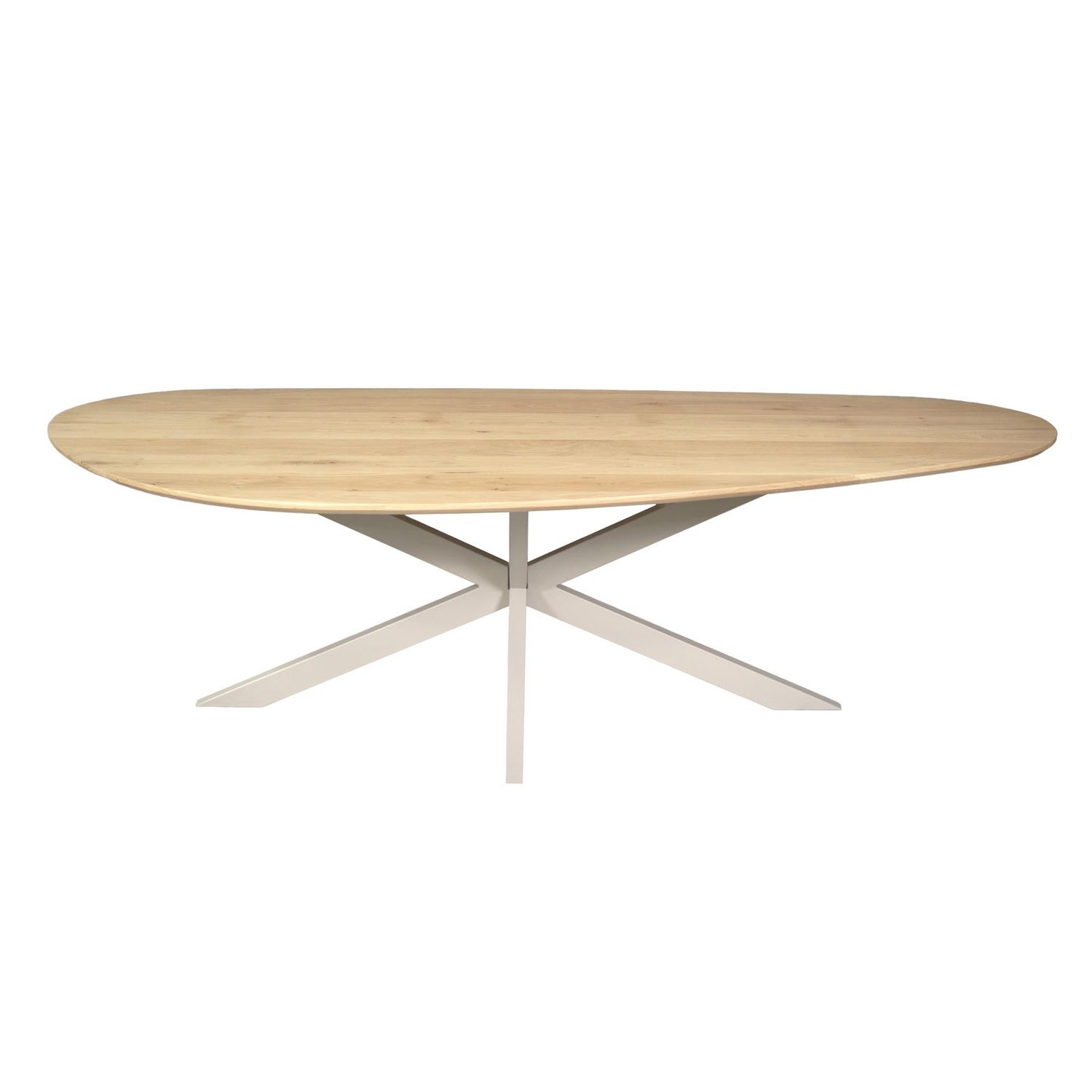 Eiken eettafel Cloud | 210 cm | Naturel | Poot Sand