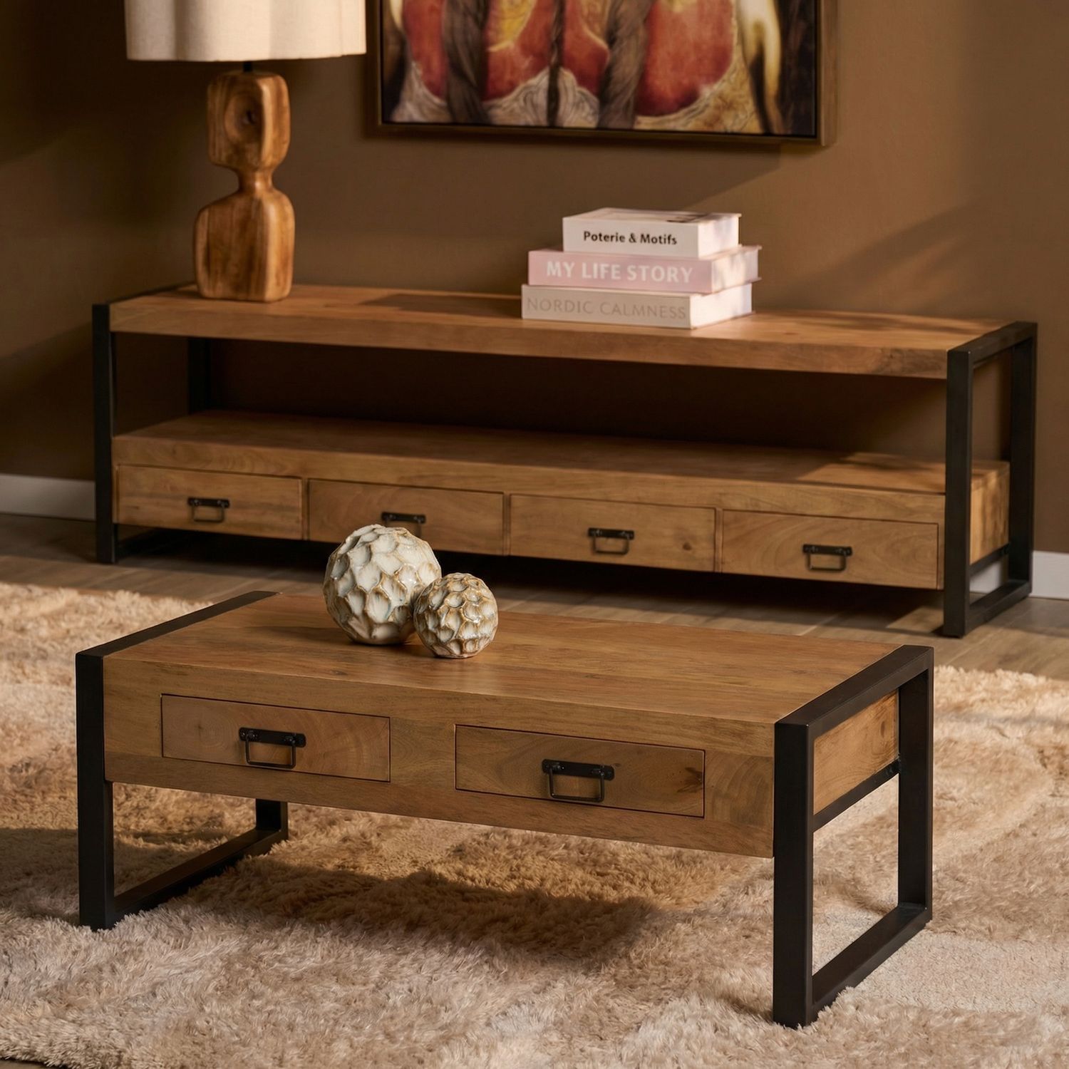 Salontafel Britt | 120 cm | twee lades