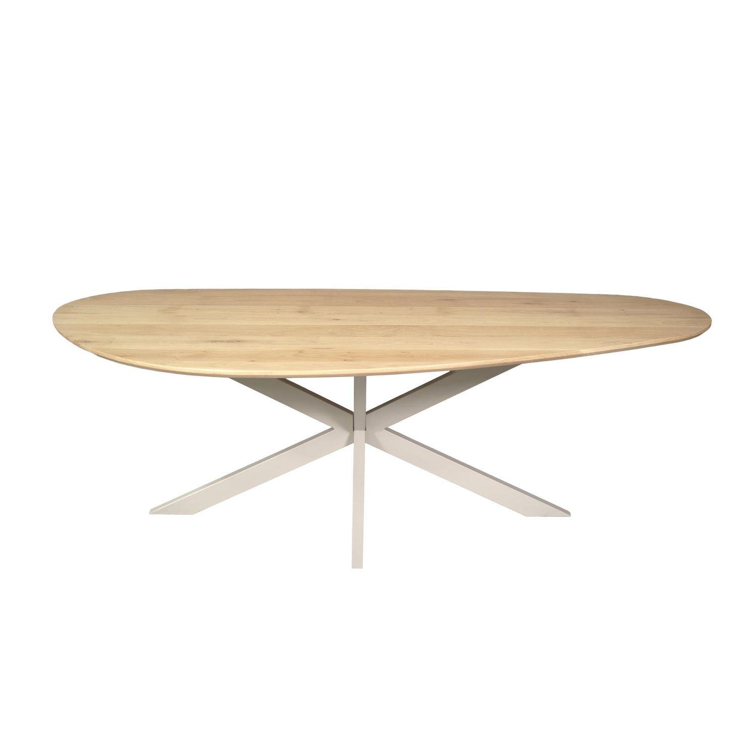 Eiken eettafel Cloud | 180 cm | Naturel | Poot Sand