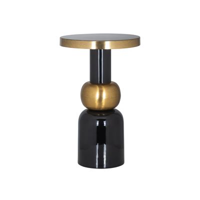 Bijzettafel Mose black 41Ø