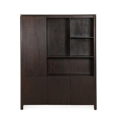Vakkenkast XL Dallas Bruin Mangohout 160 cm