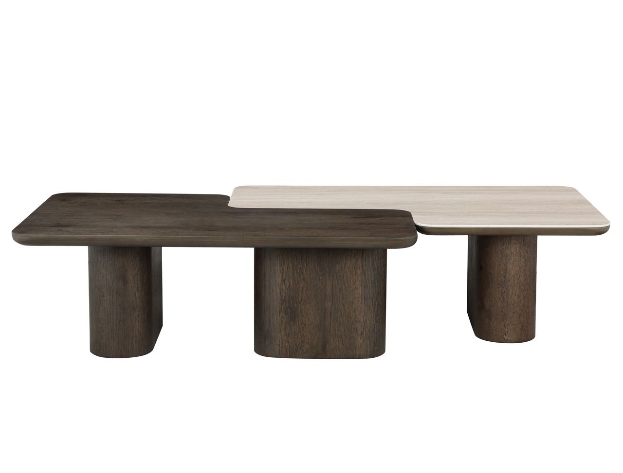 Salontafel Nando brown (Set of 2)