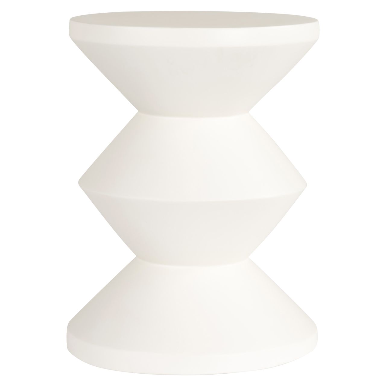 Bijzettafel Bloomstone white 35Ø