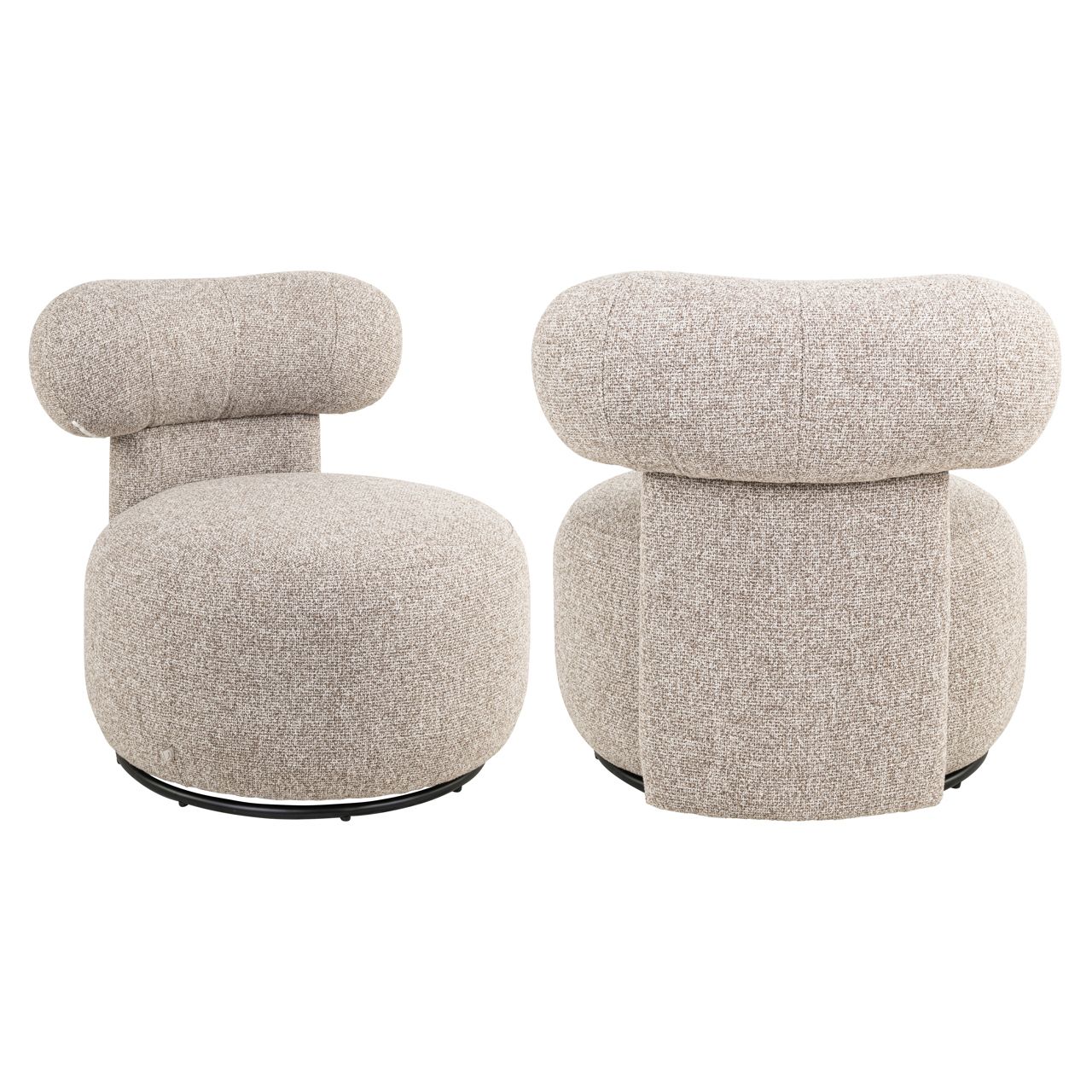 Lounge stoel Kaya cayenne brown swivel