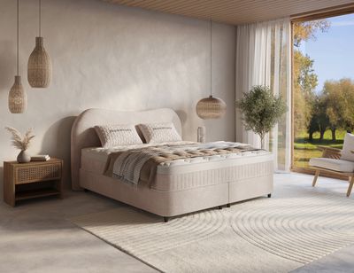 DH Opbergboxspring Arcus 180x200 Beige