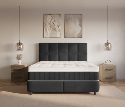Dreamhouse Neroli Boxspring met Opbergruimte - 160x200 - Zwart