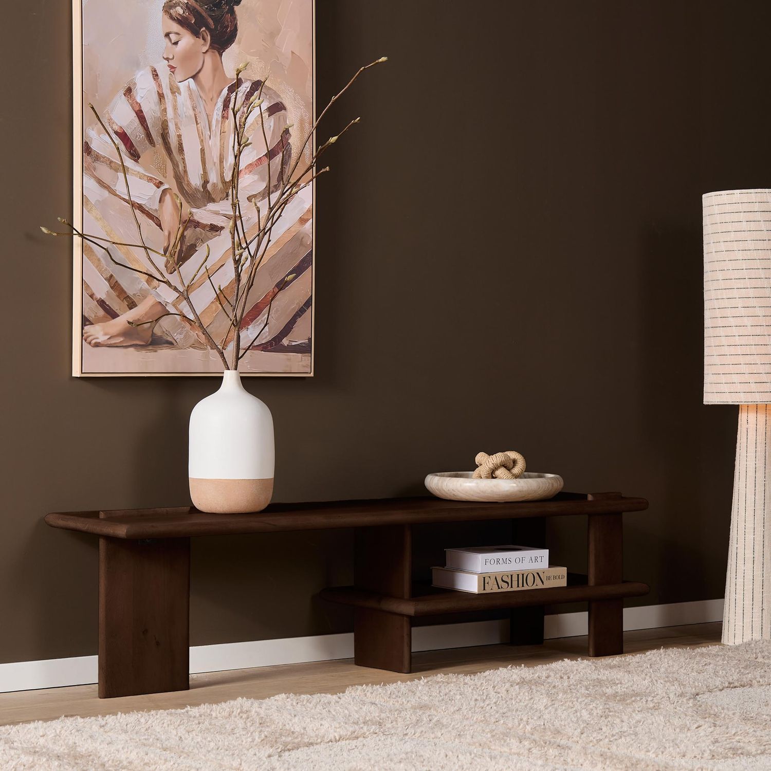 Tv meubel Lina Mangohout Bruin 160 cm