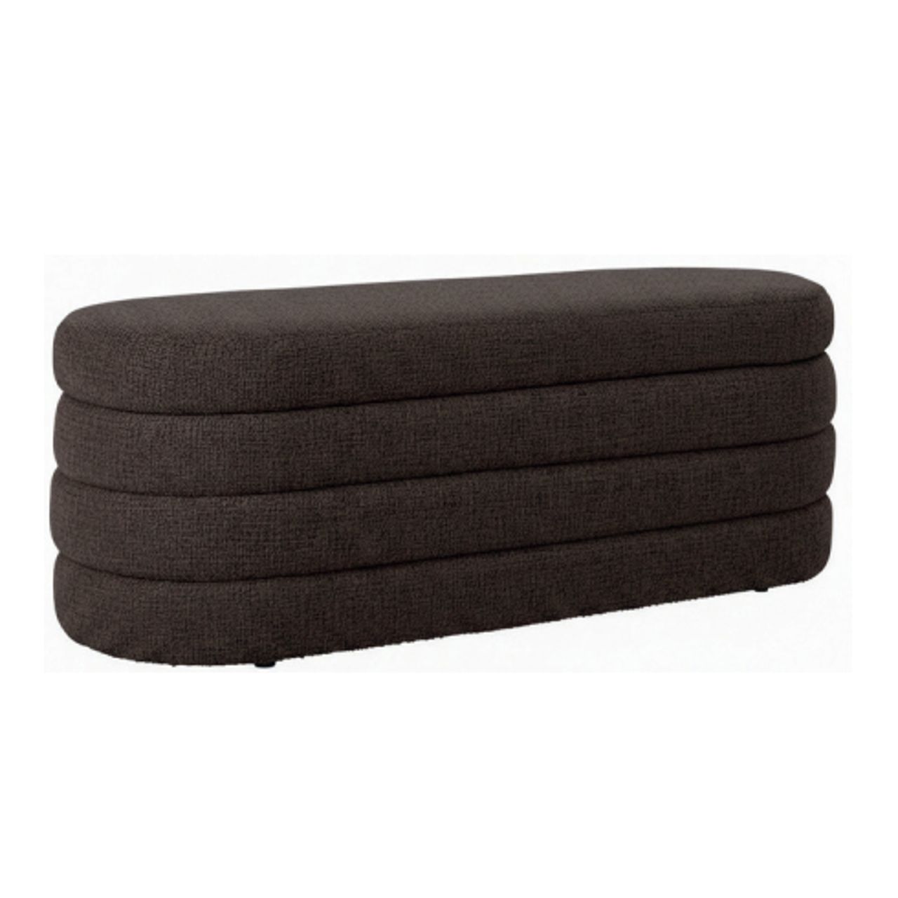 Poef &amp; Voetenbank Camille brown chunky