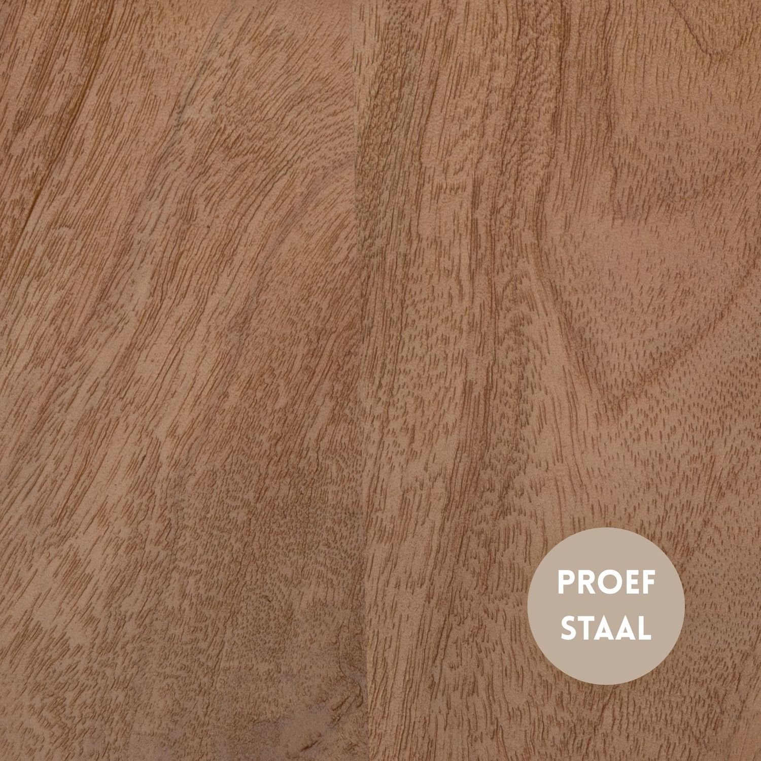 Proefstaal Mango Naturel Gezandstraald