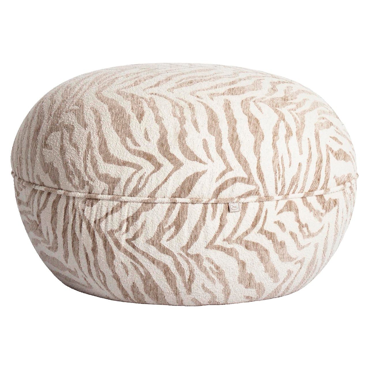 Poef &amp; Voetenbank Jace beige tiger