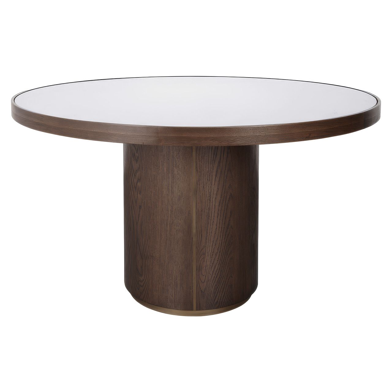 Eettafel Willox beige 130Ø including glass
