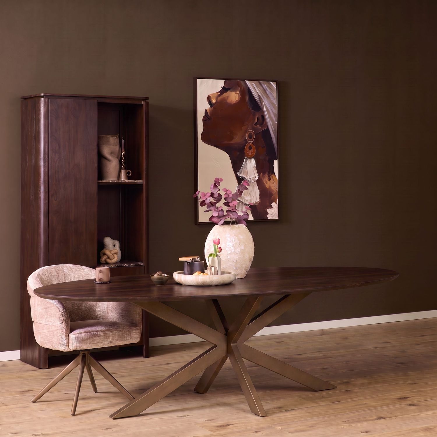 Eiken Eettafel Ferris Ovaal 240 cm