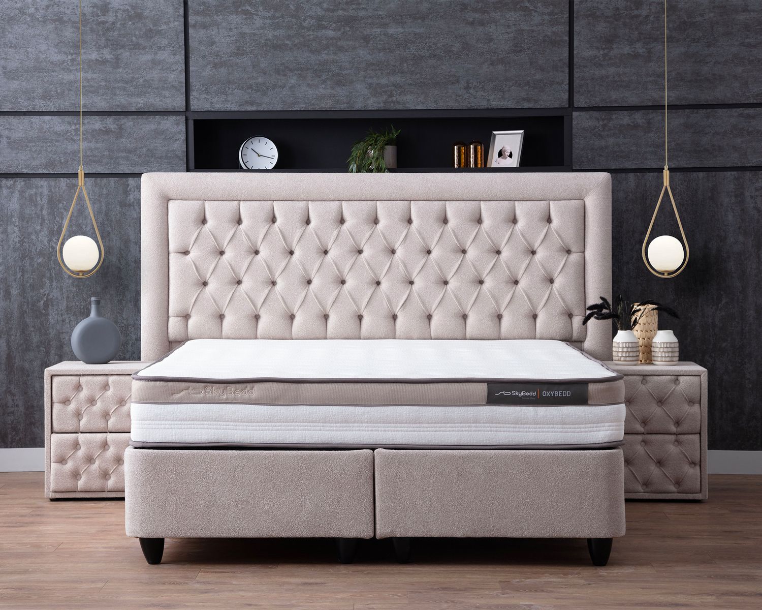 SKYBEDD ® - Boxspring met opbergruimte Oxybedd 140x200