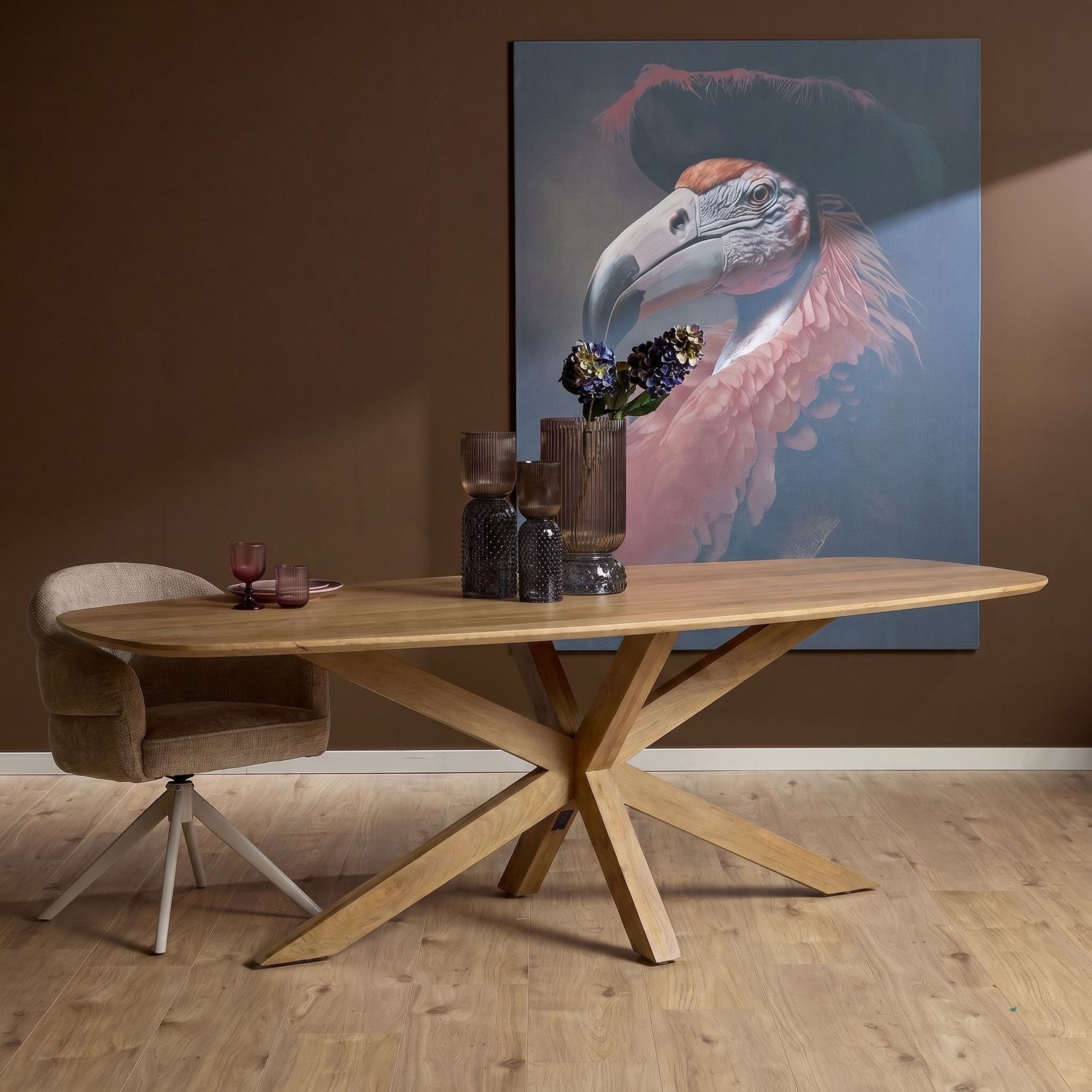 Eettafel Nina | Deens ovaal | 240 cm