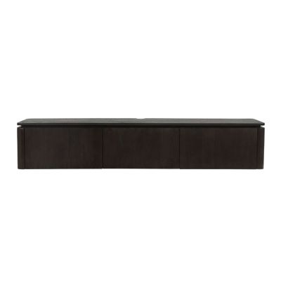 Zwevend tv meubel Dallas Bruin Mangohout 165 cm