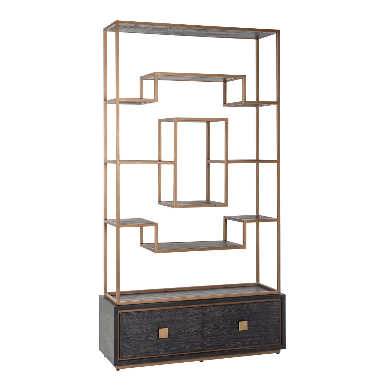 Wandkast Hunter black rustic