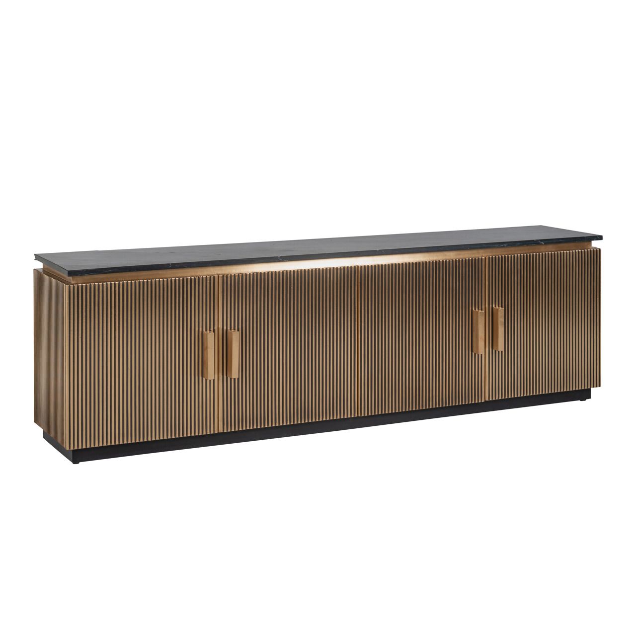 TV-meubel Ironville gold 4-doors