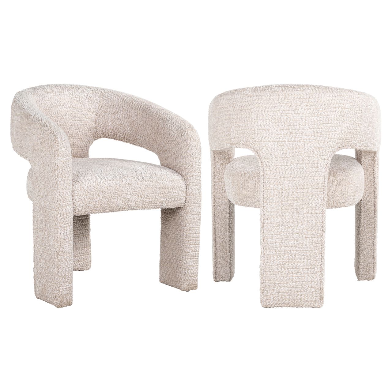 Eetkamerstoel Belle lovely cream fire retardant