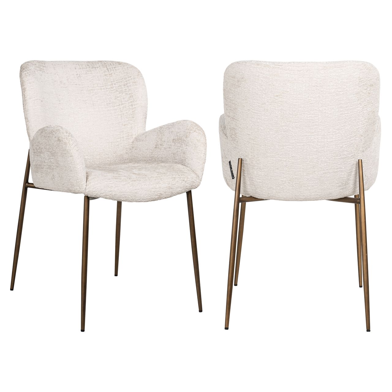 Eetkamerstoel Amber cream fusion fire retardant