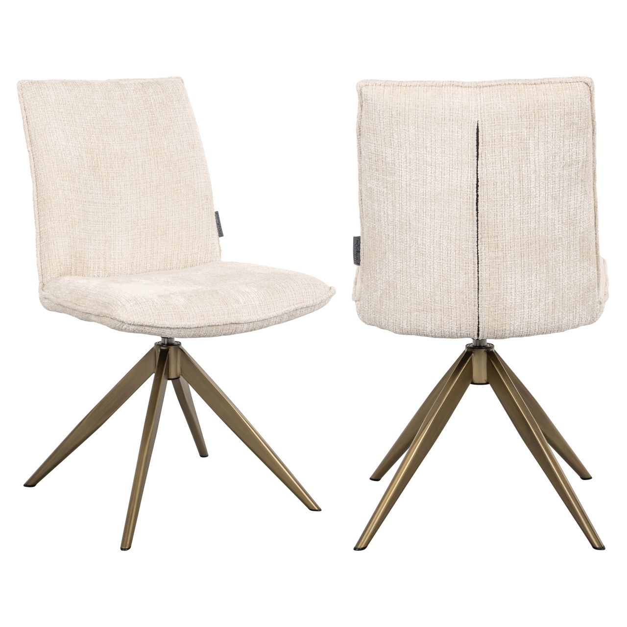 Eetkamerstoel Dakota niagara beige swivel