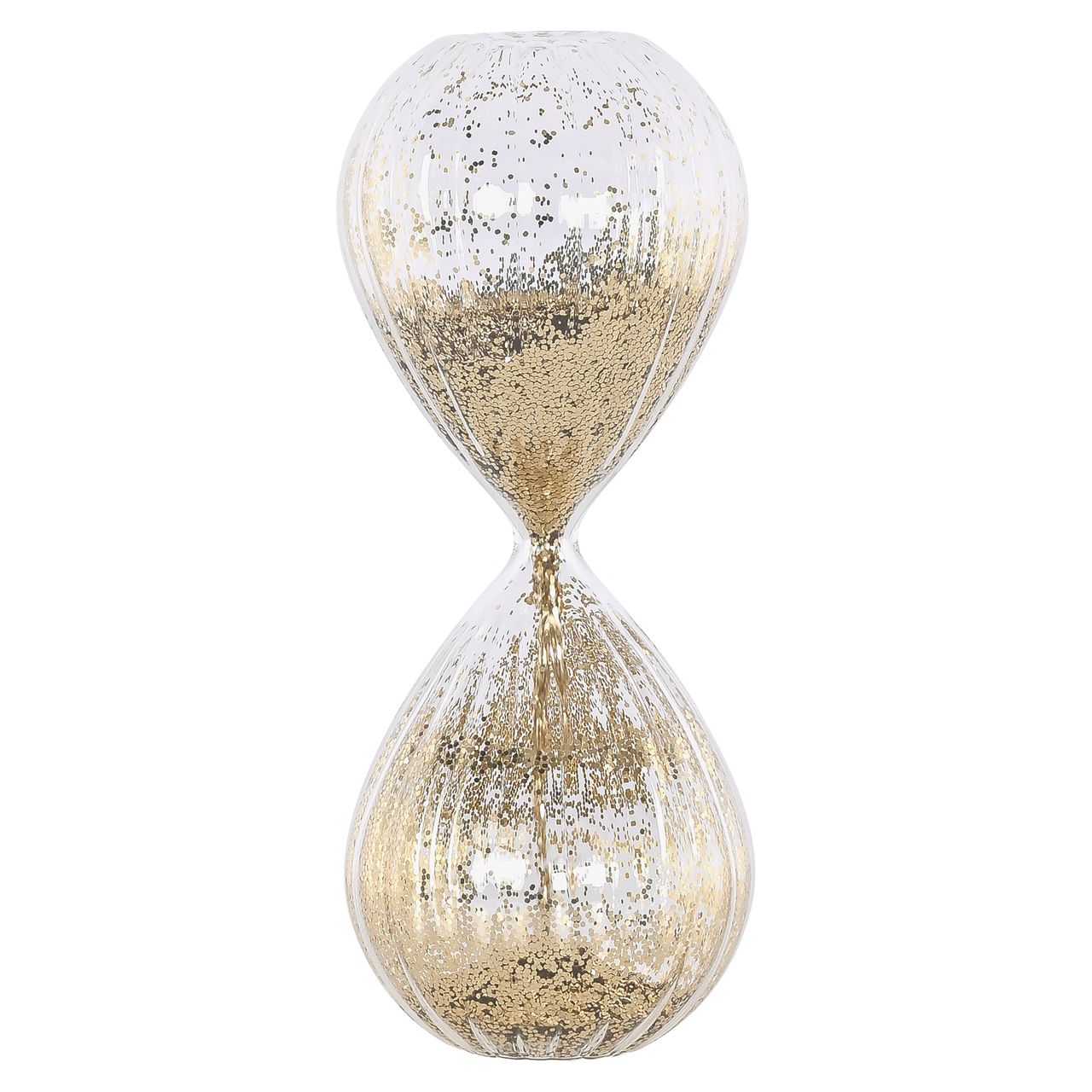 Decoratief object Eila gold hourglass