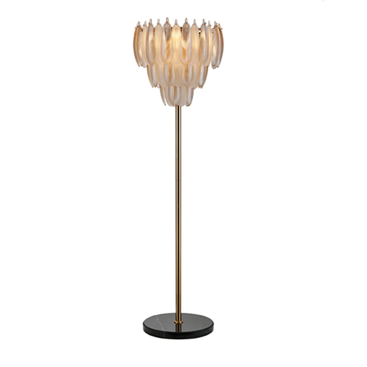 Vloerlamp Chloe brass antique