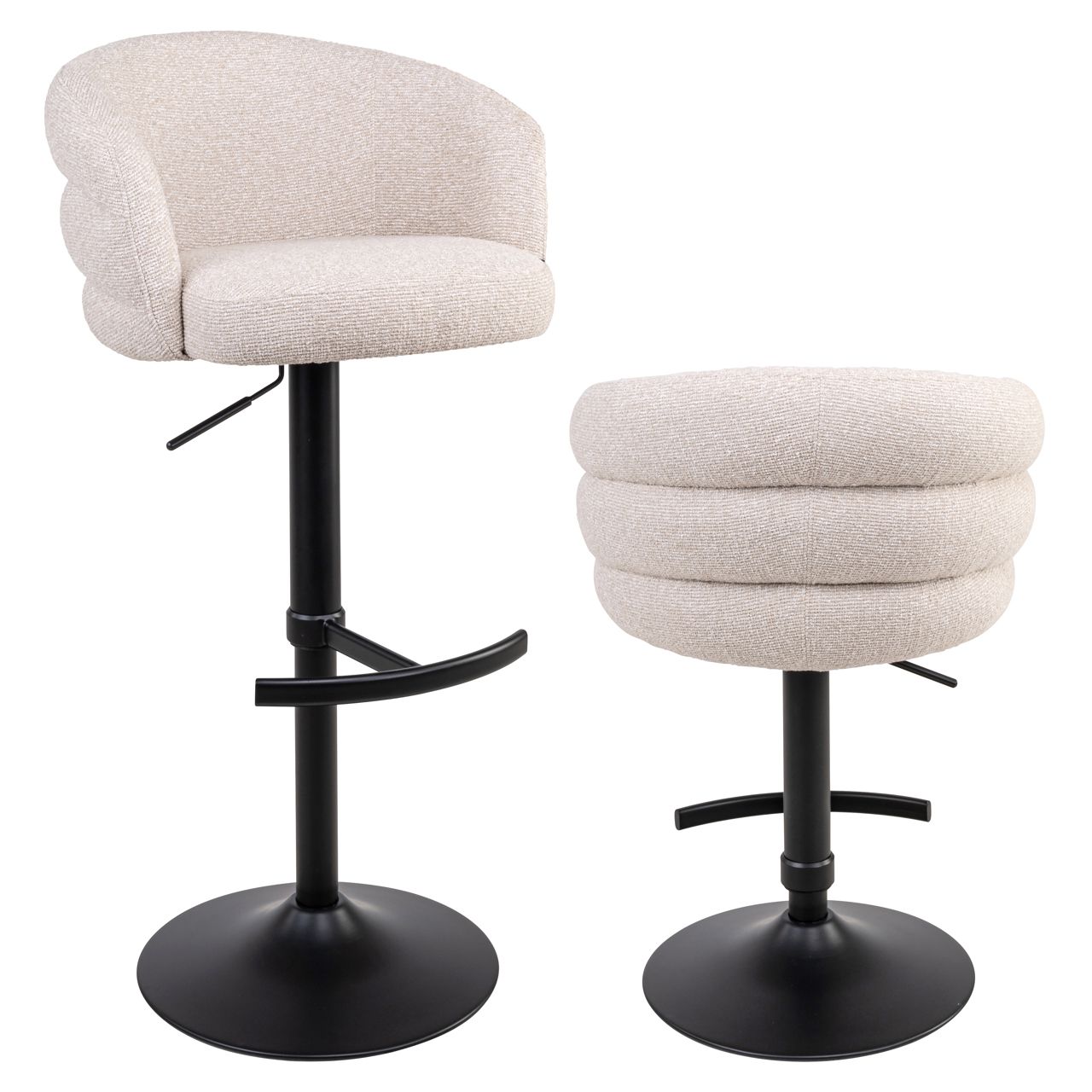 Barstoel Nikki biscotti swivel fire retardant