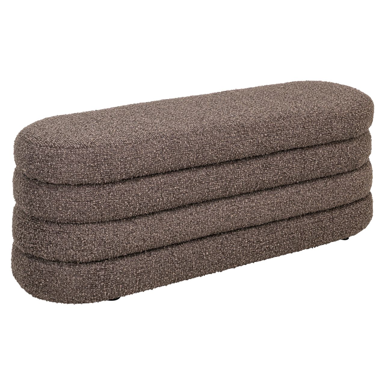 Poef &amp; Voetenbank Camille brown chunky