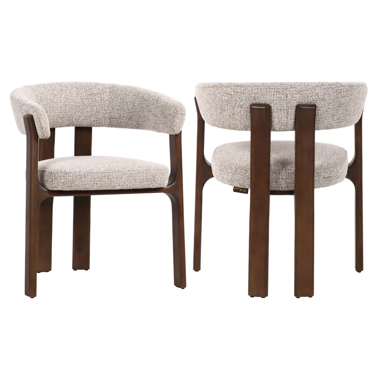 Eetkamerstoel Contigo mocca fancy