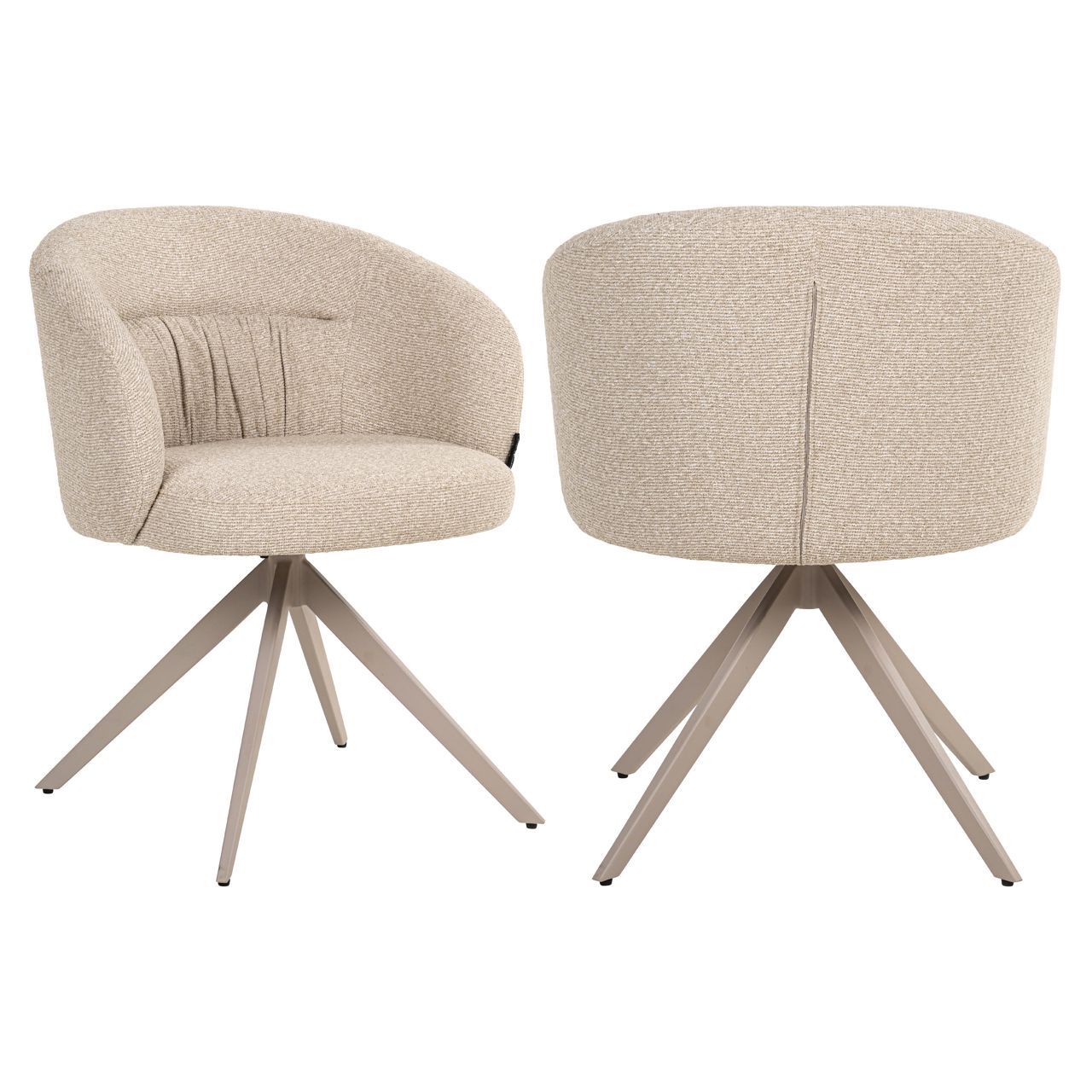 Eetkamerstoel Olivia biscotti swivel