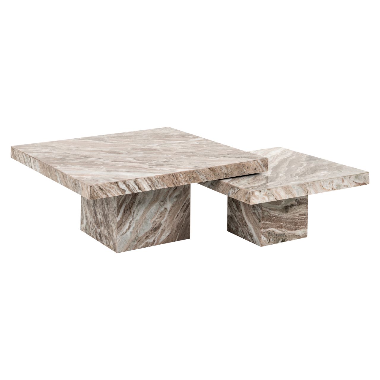 Salontafel Rashford Blush beige (Set of 2)