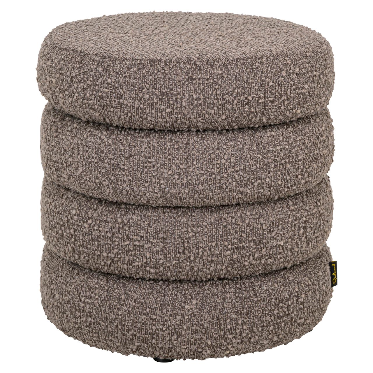 Poef &amp; Voetenbank Adele brown chunky
