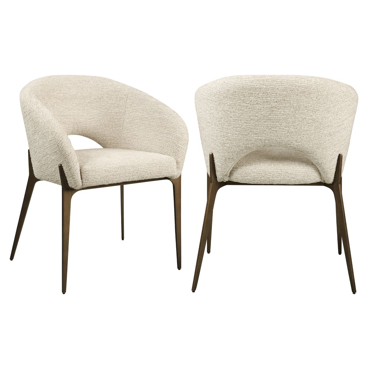 Eetkamerstoel Kenzi natural linear fire retardant