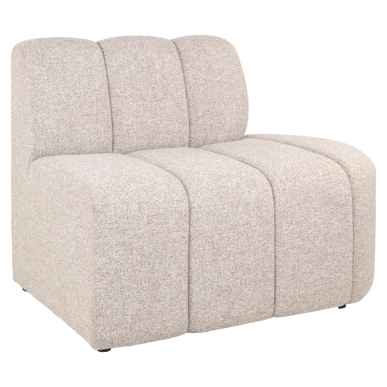 Eetkamer bank Landmark cayenne brown open end right straight - fully upholstered
