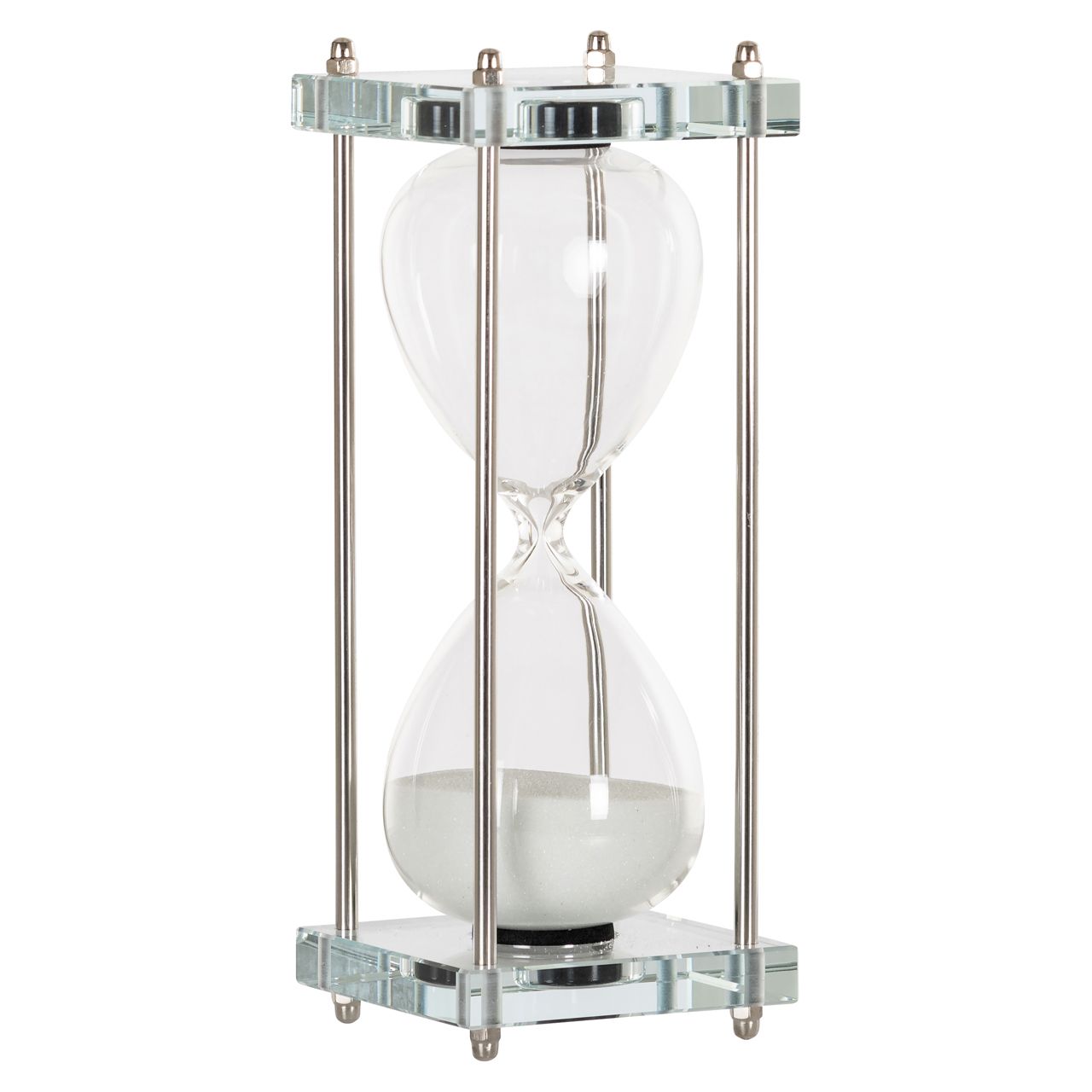 Decoratief object Gigi white large hourglass