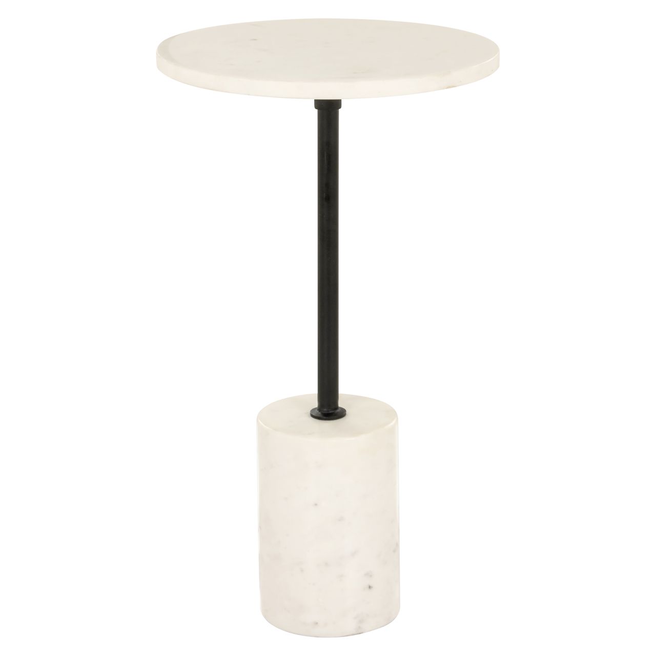 Bijzettafel Misty black/white 30Ø