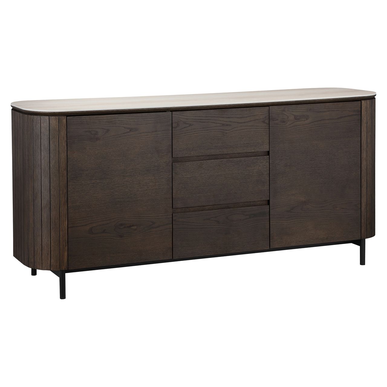 Dressoir Ritz brown  2-doors 3-drawers