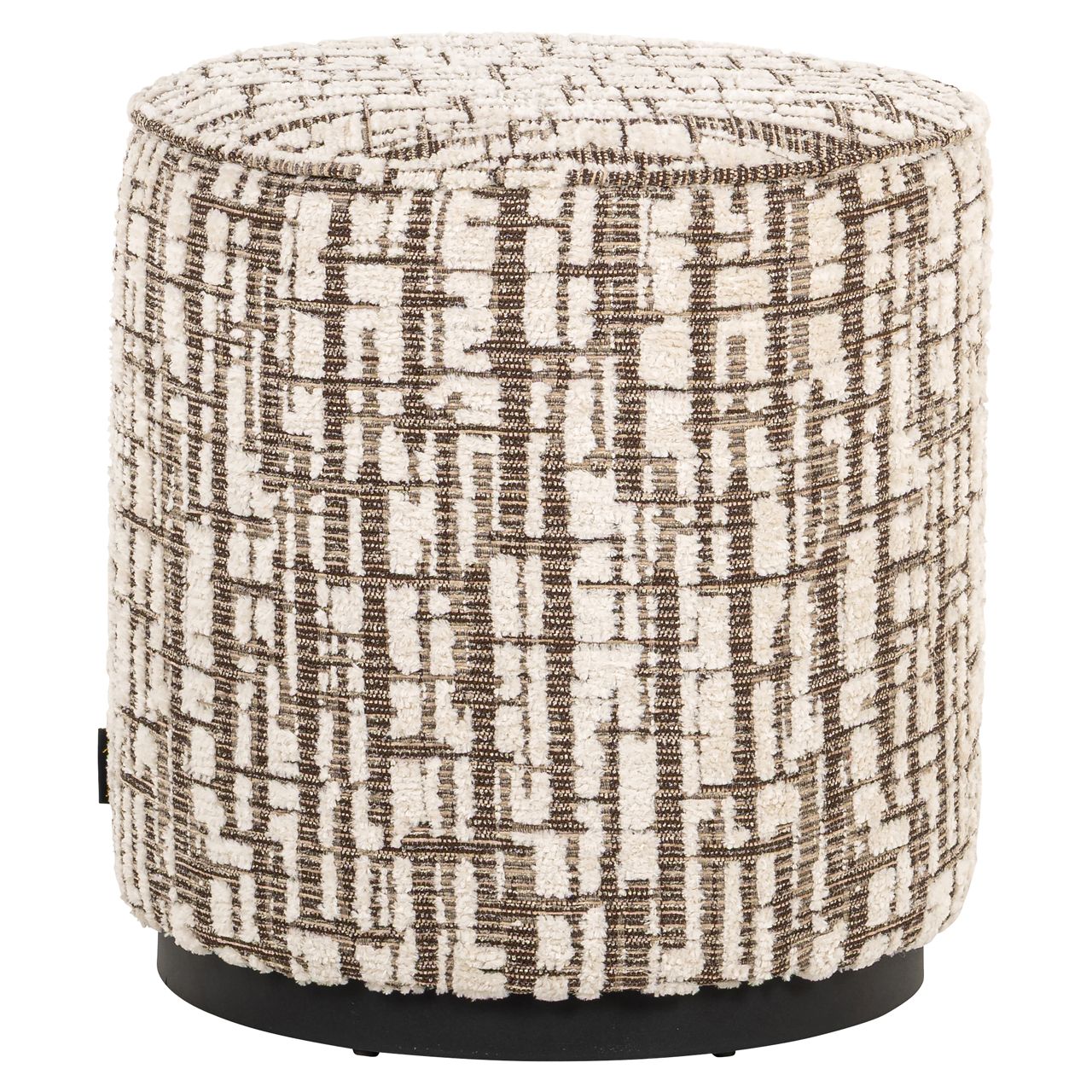 Poef &amp; Voetenbank Lexie cream 45Ø